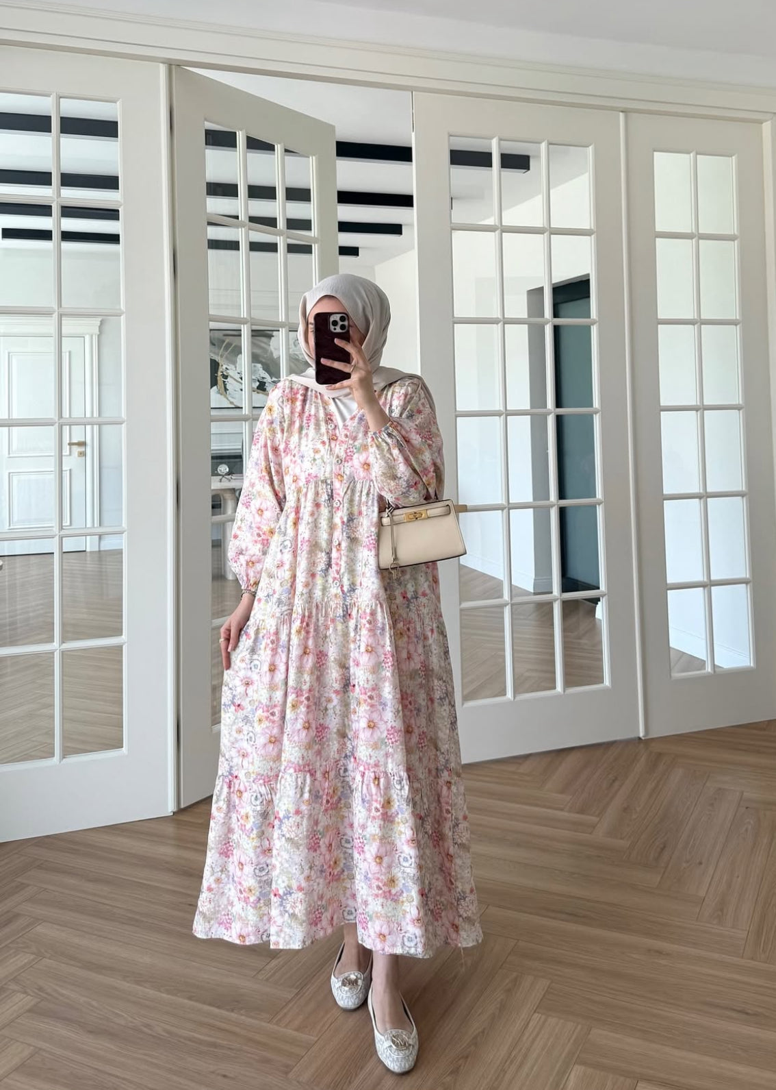 Talya Çiçek Desenli Mango Dress