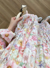 Talya Çiçek Desenli Mango Dress
